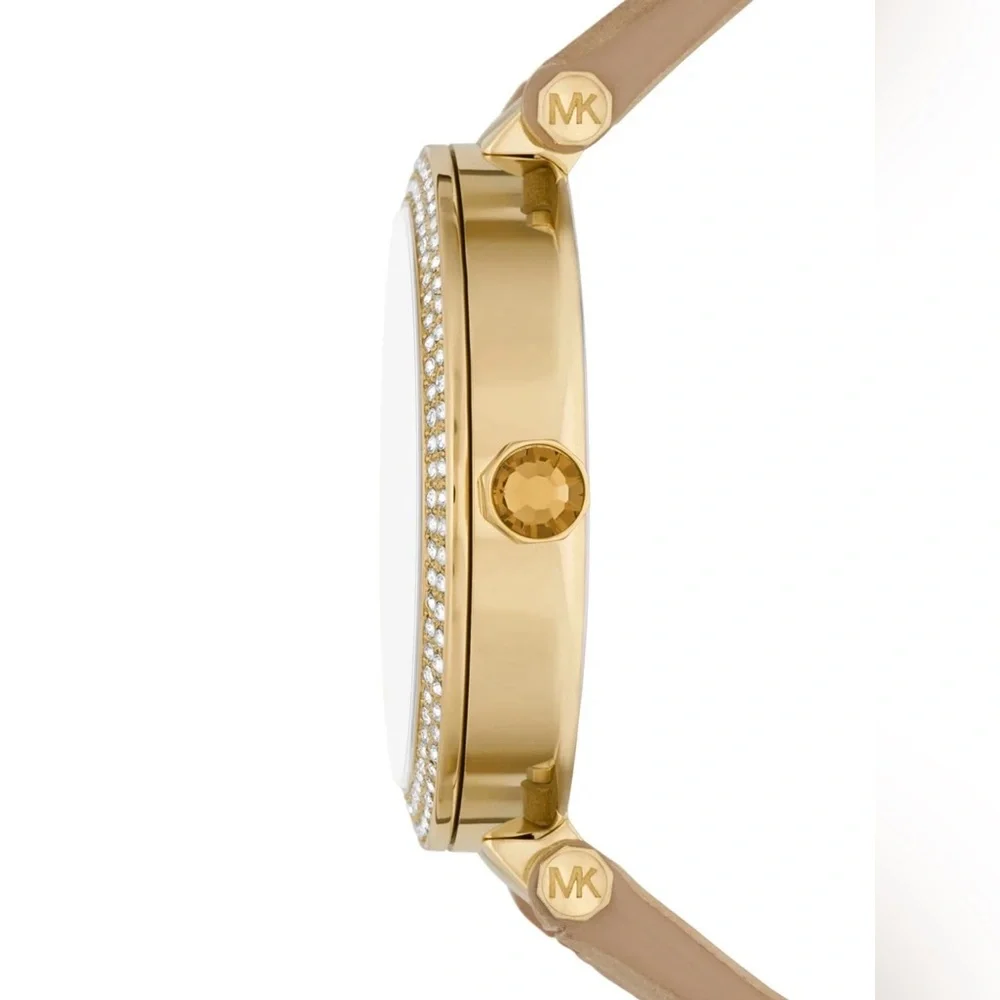 Michael Kors Gold Dial with Tan Strap Women's Watch